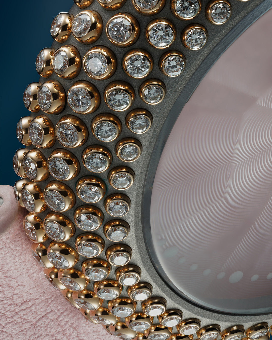 Gentissima Oursin 36 Pink Mother of Pearl | 36mm, Titanium and Rose Gold, Women's Watch