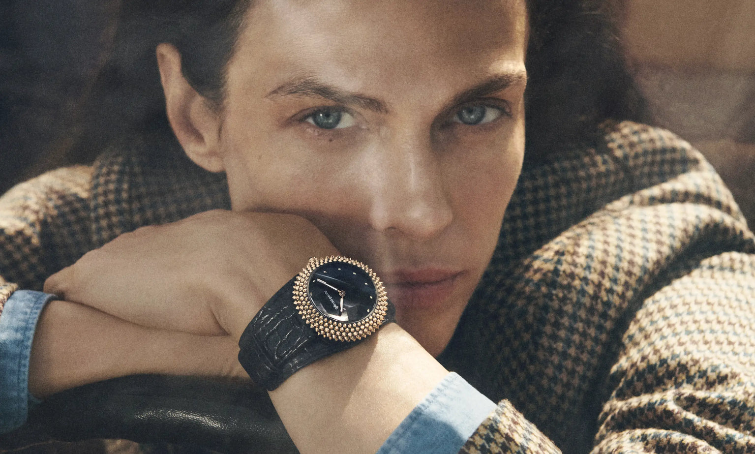 Gentissima Oursin 36 Black Titanium |  36mm, DLC coated grade 5 titanium and yellow gold, Women's Watch