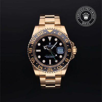 Rolex Certified Pre-owned Submariner M116718LN-0001 front on black background