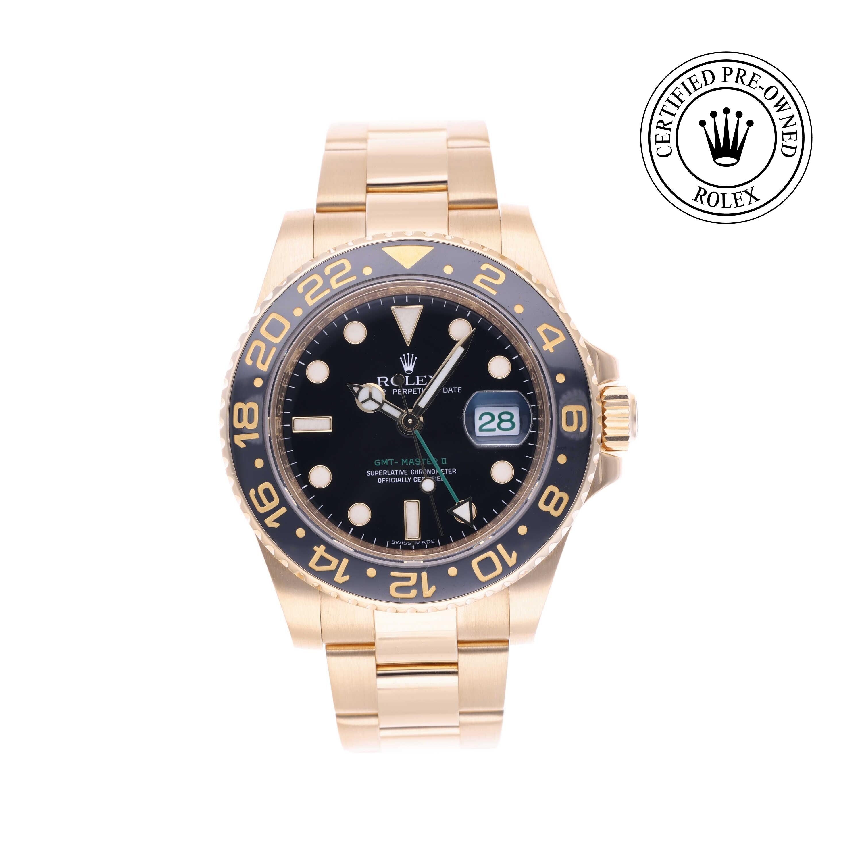 Rolex Certified Pre-owned Submariner M116718LN-0001 front on white background