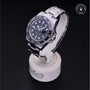 Rolex Certified Pre-owned GMT M116710LN-0001 front on black background
