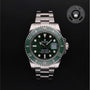 Rolex Certified Pre-owned Submariner M116610LV-0002 front on black background