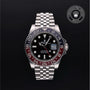 Rolex Certified Pre-owned GMT M126710BLRO-0001 front on black background