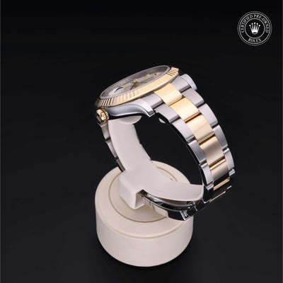 Rolex Certified Pre-owned Datejust M116333-0008 front on black background