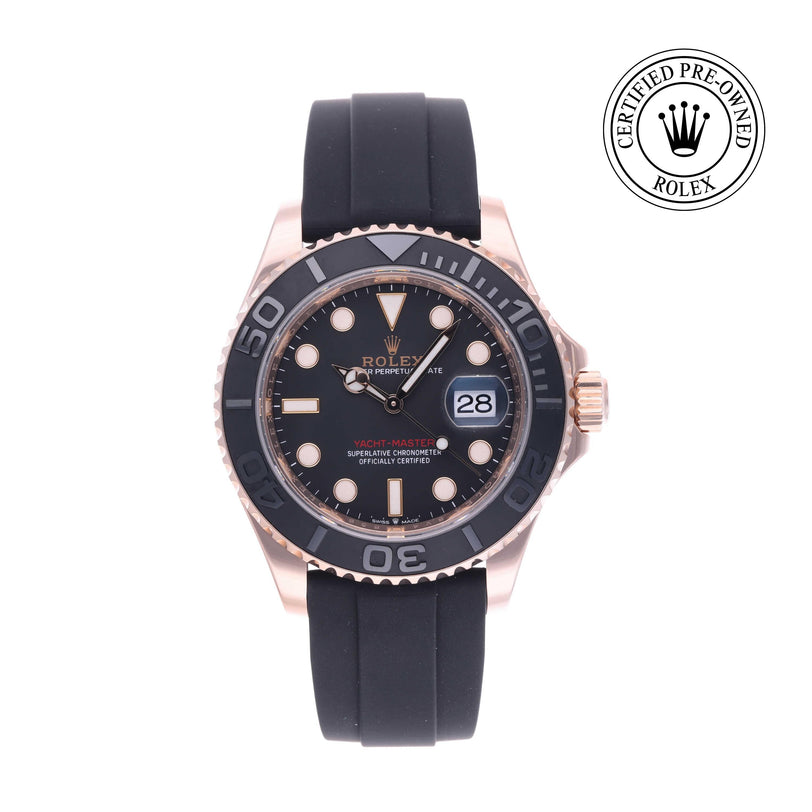 Rolex Certified Pre-owned Yacht-Master M126655-0001 front on white background