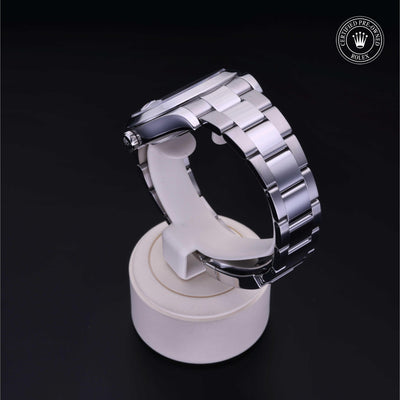 Rolex Certified Pre-owned Datejust M116300-0006 front on black background