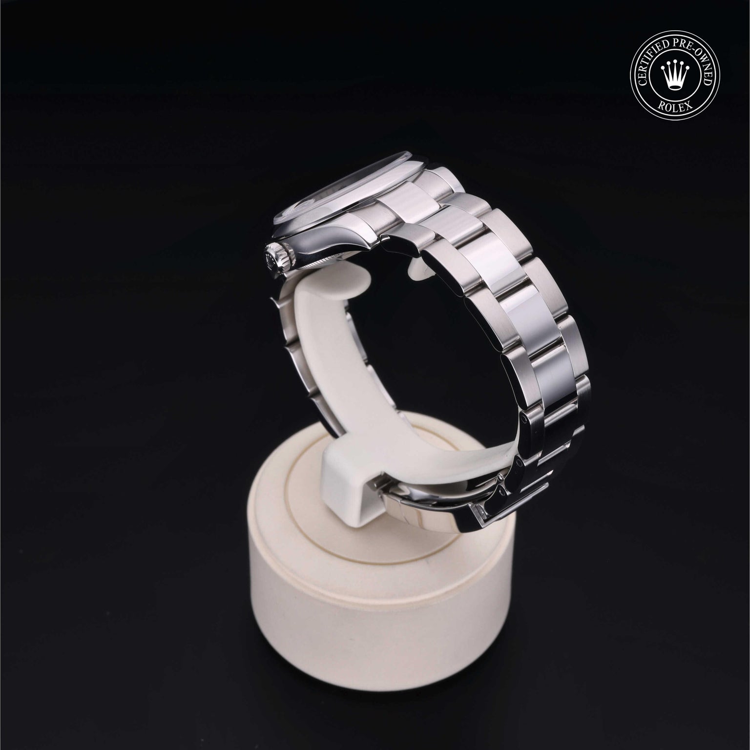Rolex Certified Pre-owned Lady Datejust M178240-0034 front on black background