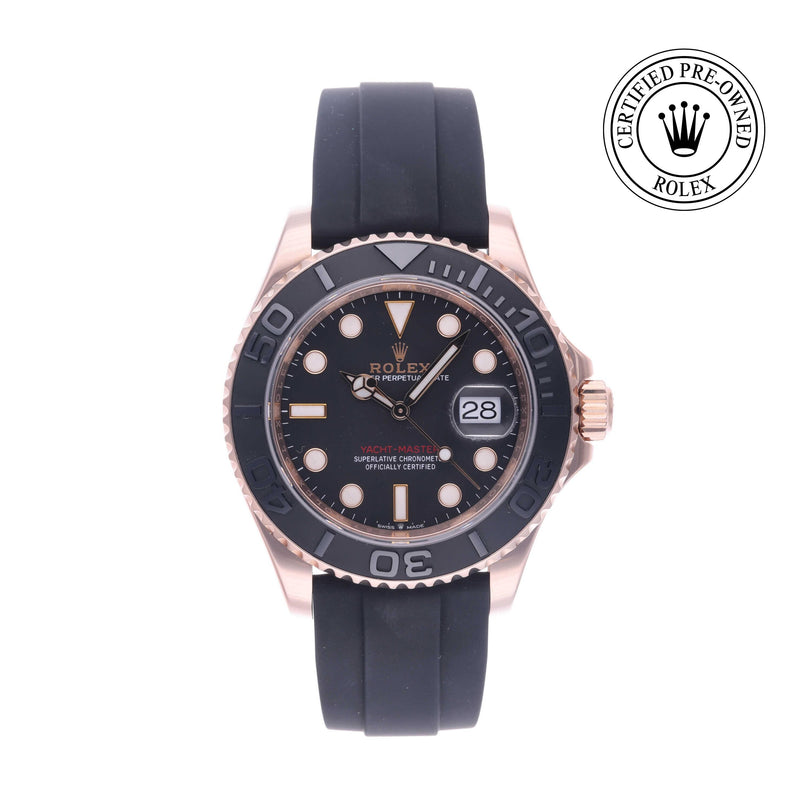Rolex Certified Pre-owned Yacht-Master M126655-0002 front on white background