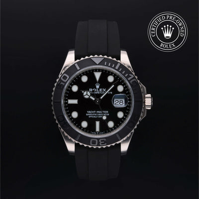 Rolex Certified Pre-owned Yacht-Master M226659-0003 front on black background