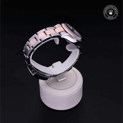 Rolex Certified Pre-owned Lady Datejust M279171-0016 front on black background
