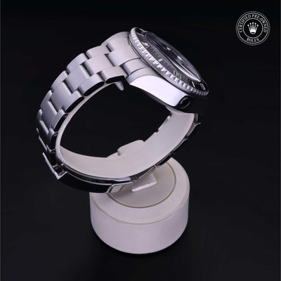Rolex Certified Pre-owned Sea-Dweller M116660-0001 front on black background