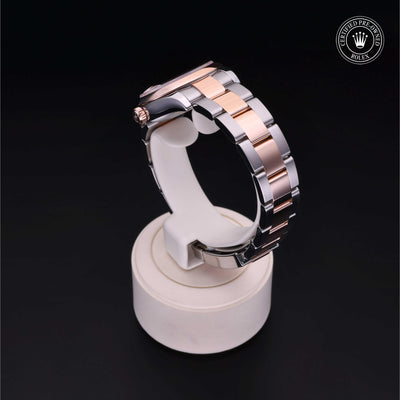 Rolex Certified Pre-owned Lady Datejust M178241-0075 front on black background