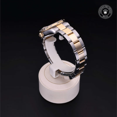 Rolex Certified Pre-owned Lady Datejust M178313-0017 front on black background