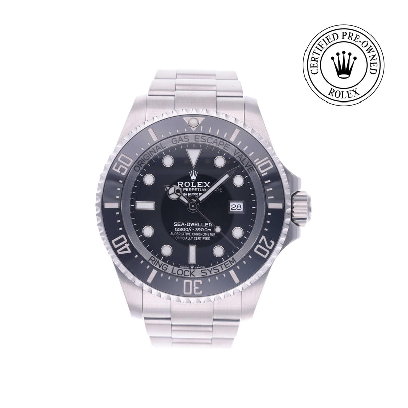 Rolex Certified Pre-owned Sea-Dweller M126660-0001 front on white background