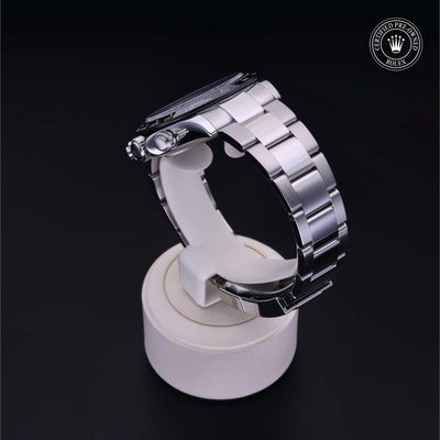 Rolex Certified Pre-owned Daytona M116500LN-0001 front on black background