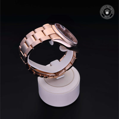 Rolex Certified Pre-owned Day-date M118205-0046 front on black background