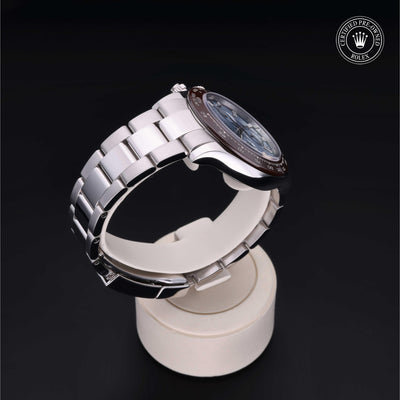 Rolex Certified Pre-owned Daytona M116506-0002 front on black background