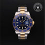 Rolex Certified Pre-owned Submariner M116613LB-0005 front on black background