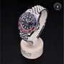 Rolex Certified Pre-owned GMT M126710BLRO-0001 front on black background