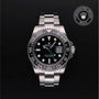 Rolex Certified Pre-owned GMT M116710LN-0001 front on black background
