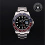 Rolex Certified Pre-owned GMT M126710BLRO-0002 front on black background