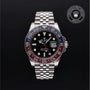 Rolex Certified Pre-owned GMT M126710BLRO-0001 front on black background