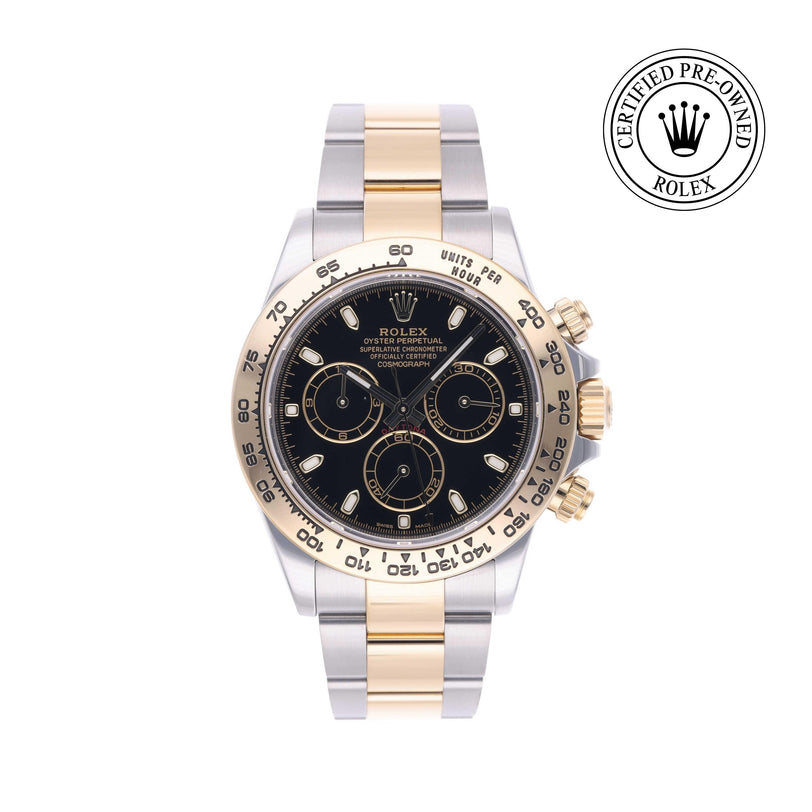 Rolex Certified Pre-owned Daytona M116503-0004 front on white background