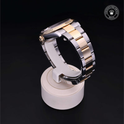 Rolex Certified Pre-owned Datejust M126333-0001 front on black background