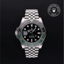 Rolex Certified Pre-owned GMT M126720VTNR-0002 front on black background