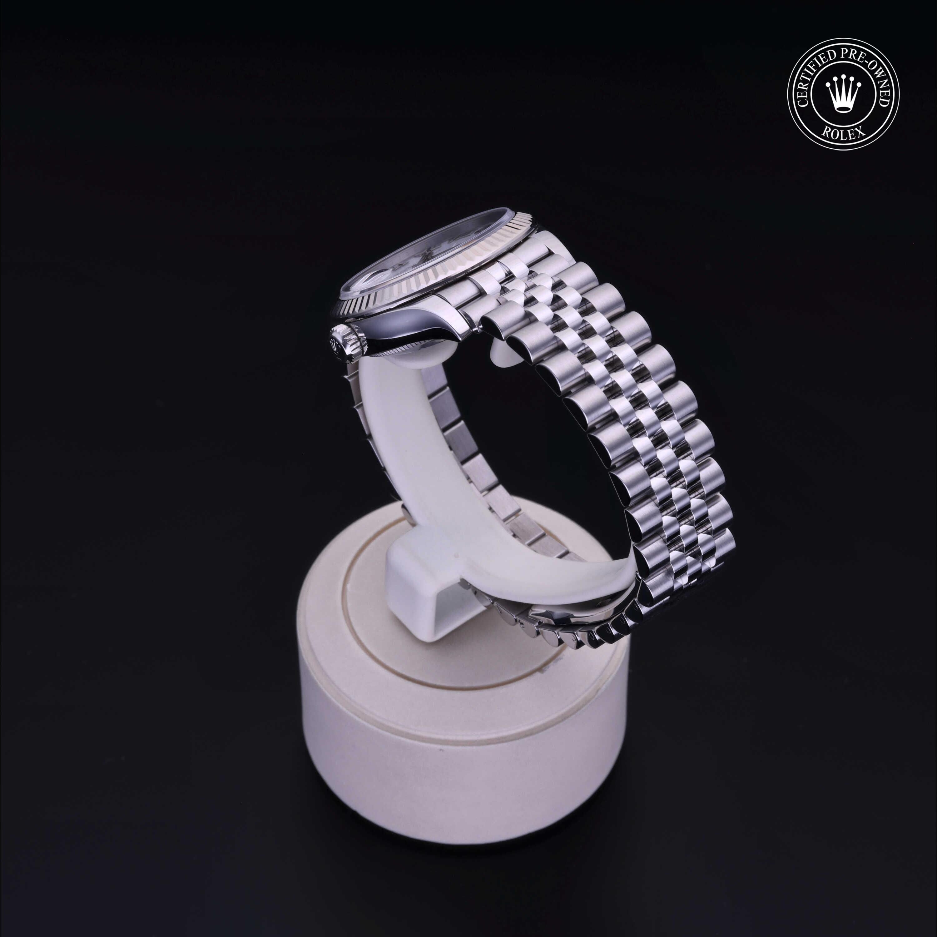 Rolex Certified Pre-owned Lady Datejust M278274-0010 front on black background