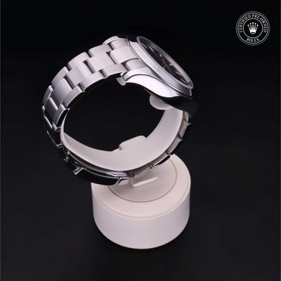 Rolex Certified Pre-owned Milgauss M116400-0001 front on black background