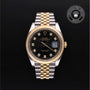 Rolex Certified Pre-owned Datejust M126333-0006 front on black background