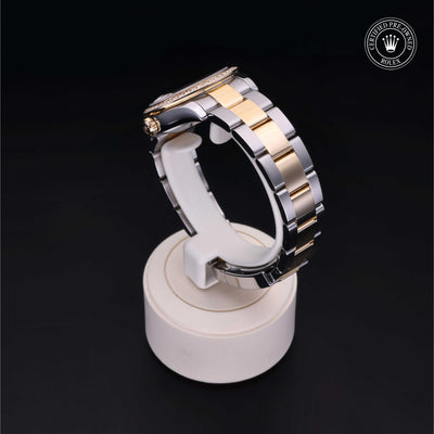 Rolex Certified Pre-owned Lady Datejust M178383-0019 front on black background