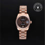 Rolex Certified Pre-owned Lady Datejust M178275F-0031 front on black background