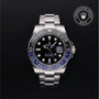 Rolex Certified Pre-owned GMT M116710BLNR-0002 front on black background