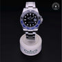 Rolex Certified Pre-owned GMT M116710BLNR-0002 front on black background