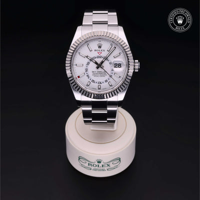 Rolex Certified Pre-owned Sea-Dweller M326934-0001 front on black background