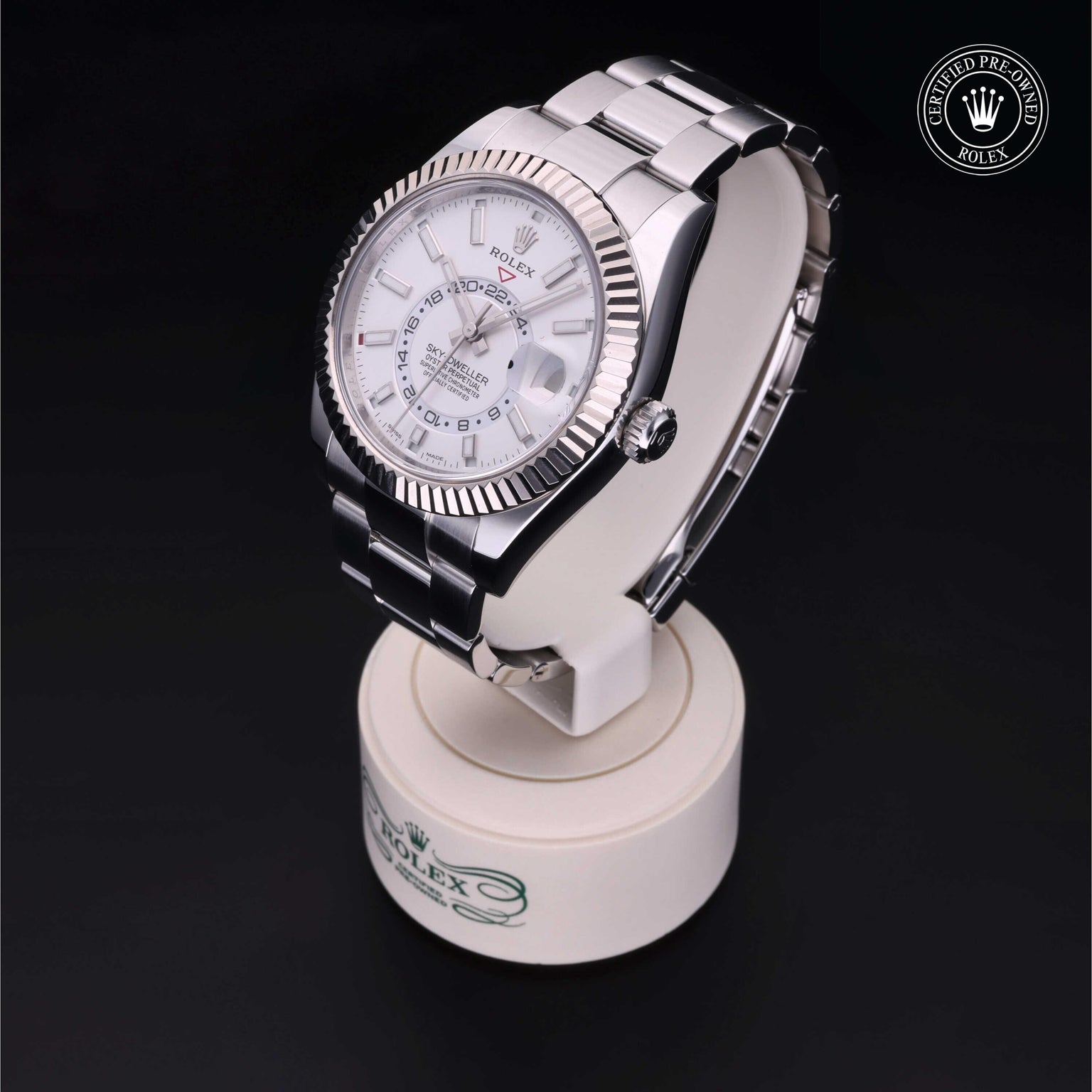 Rolex Certified Pre-owned Sea-Dweller M326934-0001 front on black background