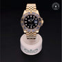 Rolex Certified Pre-owned GMT M126718GRNR-0001 front on black background