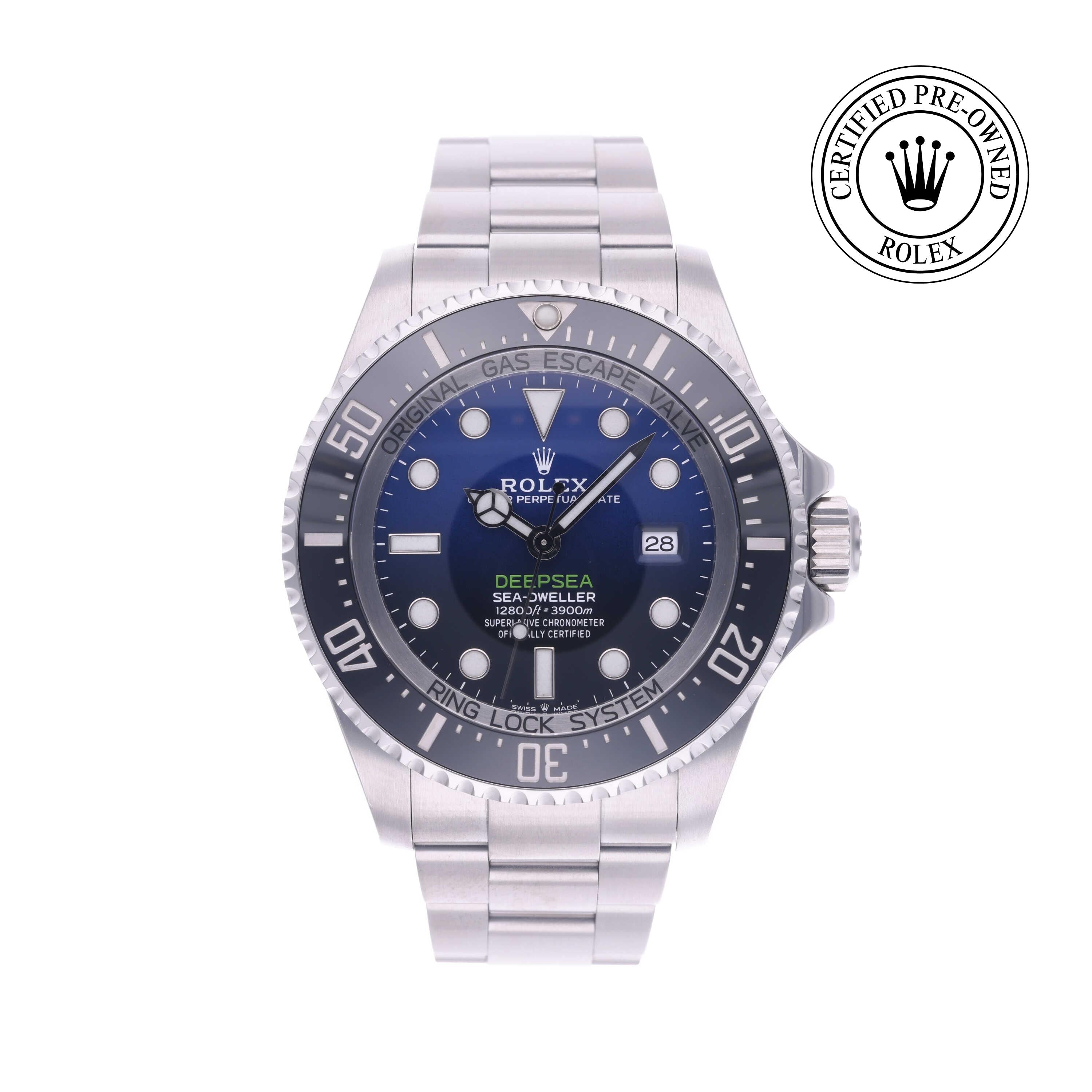 Rolex Certified Pre-owned Sea-Dweller M126660-0002 front on white background