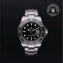 Rolex Certified Pre-owned GMT M116710LN-0001 front on black background