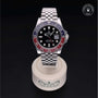 Rolex Certified Pre-owned GMT M126710BLRO-0001 front on black background