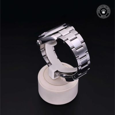 Rolex Certified Pre-owned Datejust M126300-0012 front on black background