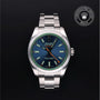 Rolex Certified Pre-owned Milgauss M116400GV-0002 front on black background