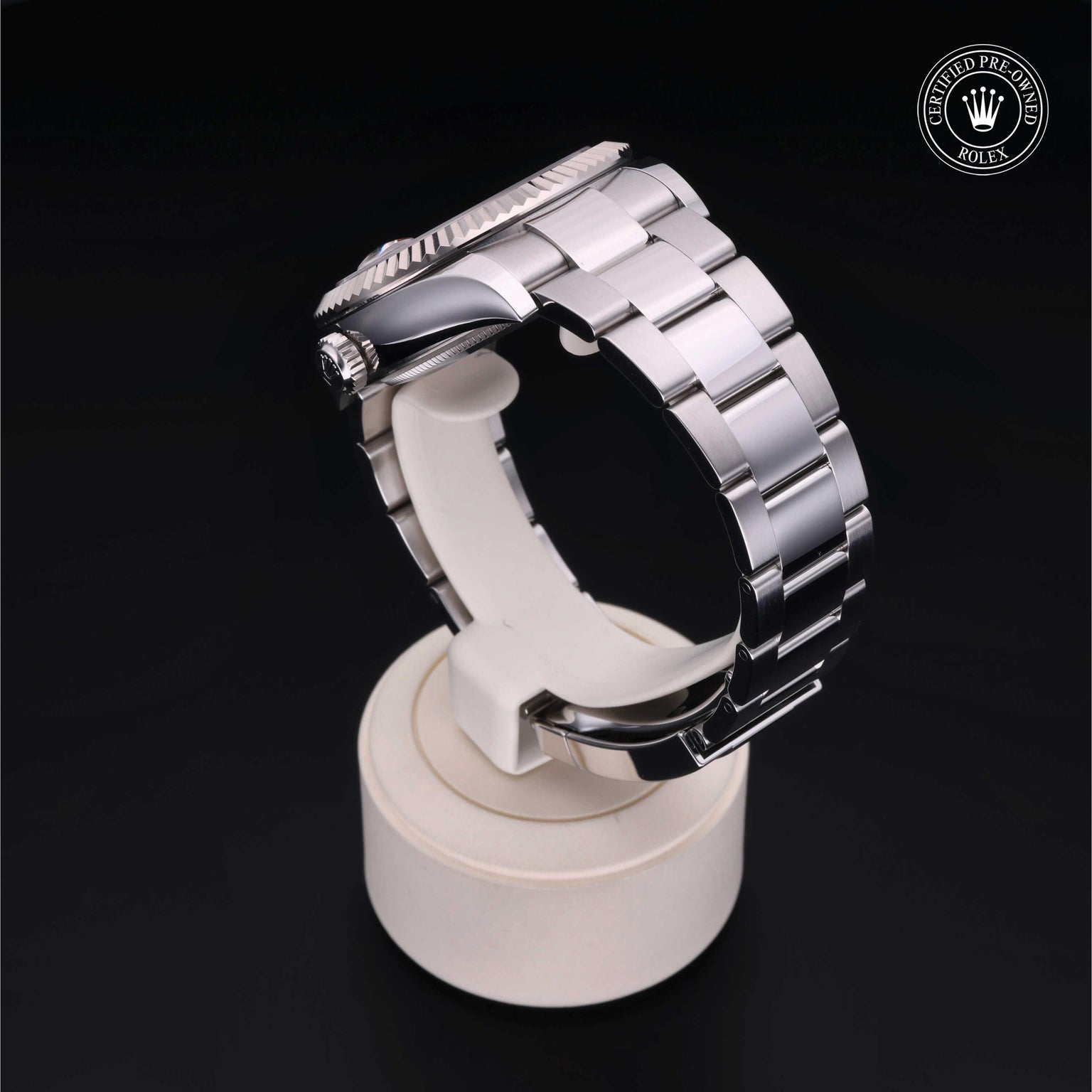 Rolex Certified Pre-owned Sky-Dweller M326934-0006 front on black background
