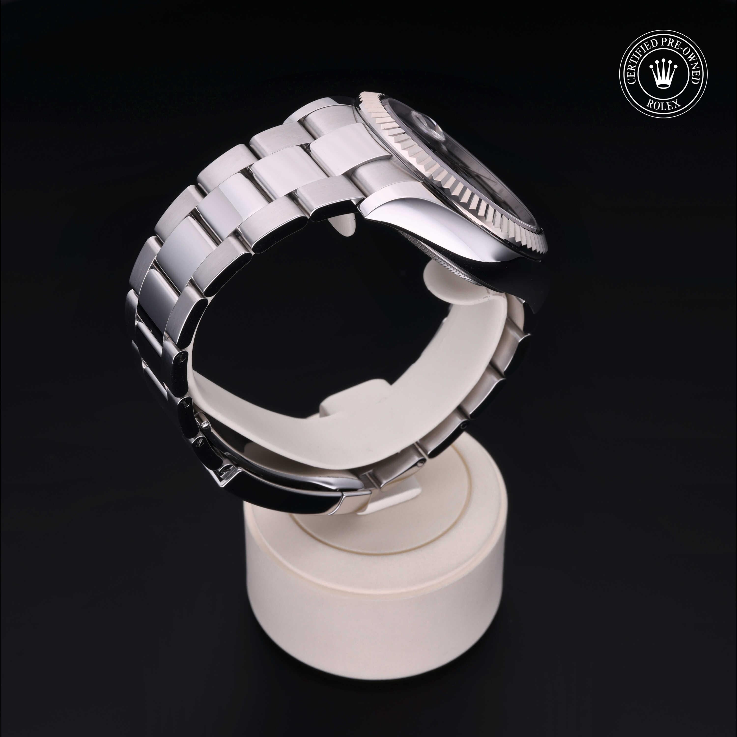 Rolex Certified Pre-owned Sky-Dweller M326934-0006 front on black background
