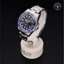 Rolex Certified Pre-owned GMT II M116710BLNR-0002 front on black background
