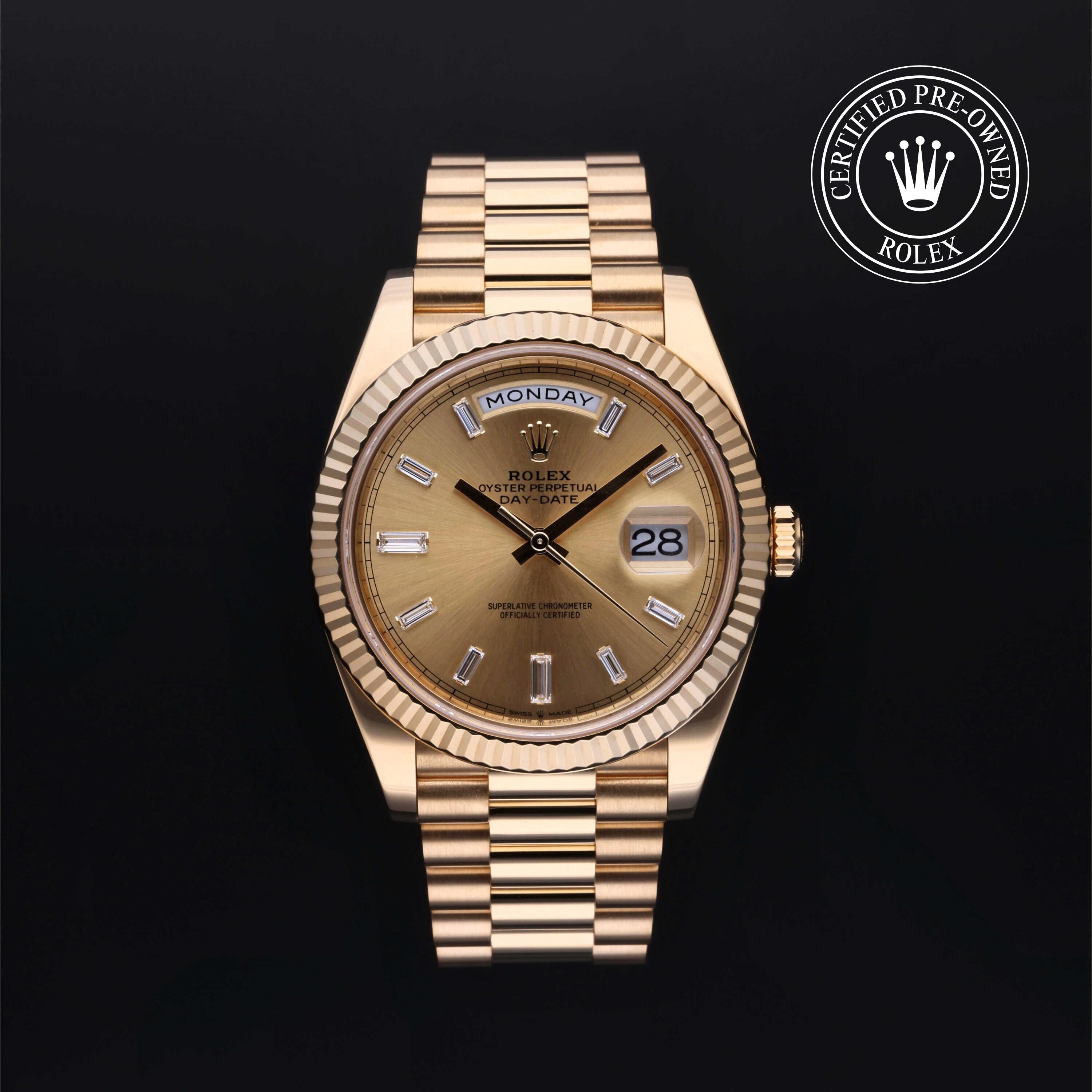Rolex CPO Day-date M228238 front on white background