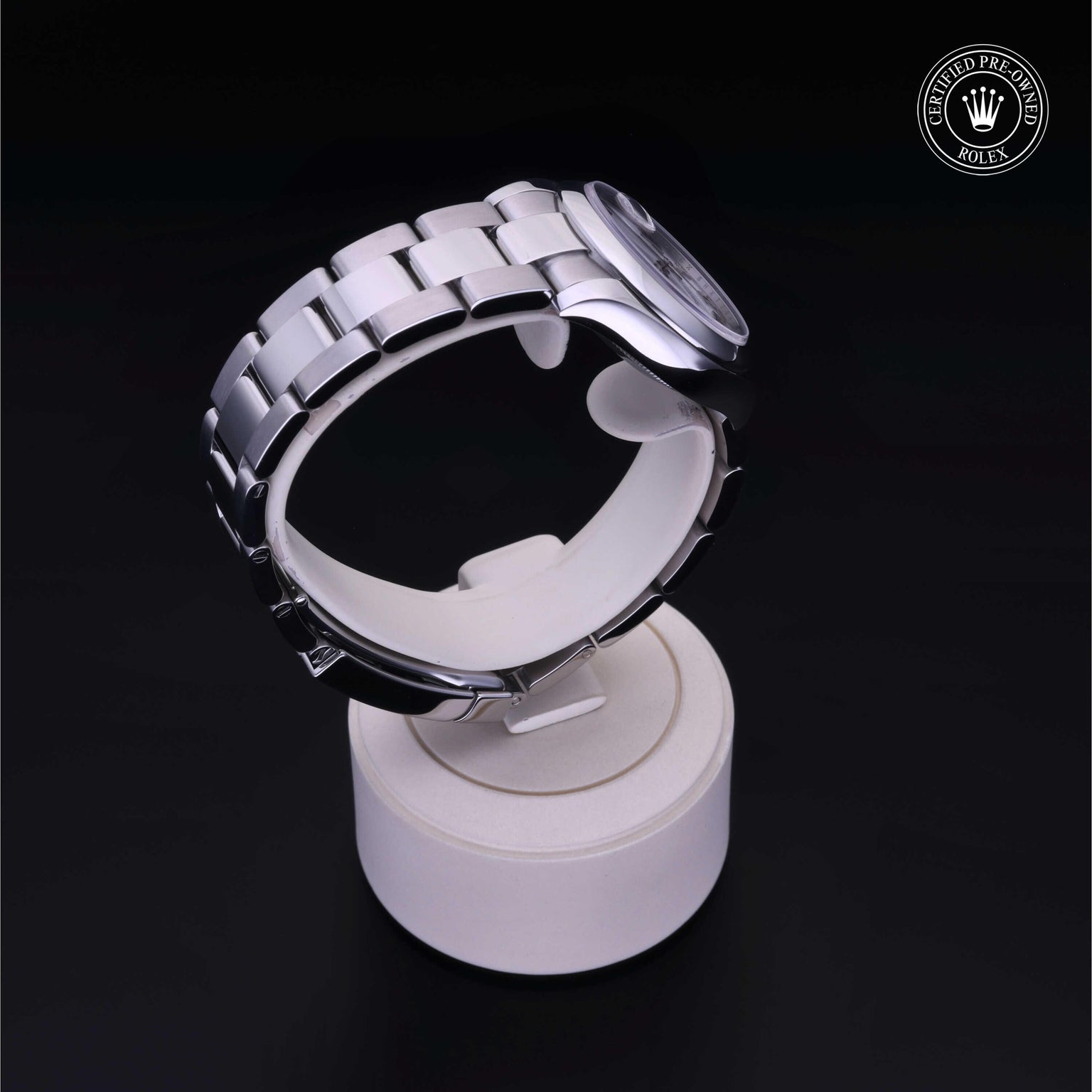 Rolex Certified Pre-owned Lady Datejust M178240-0031 front on black background