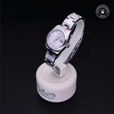 Rolex Certified Pre-owned Lady Datejust M179160-0023 front on black background
